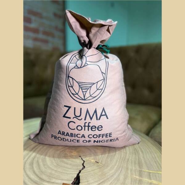 zumacoffee green 5kg front view zumacoffee green 5kg front view