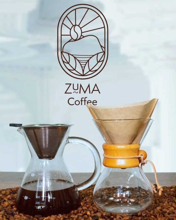 Premium Pour Over Coffee Maker 400ml-2 cups, 500ml-3 cups